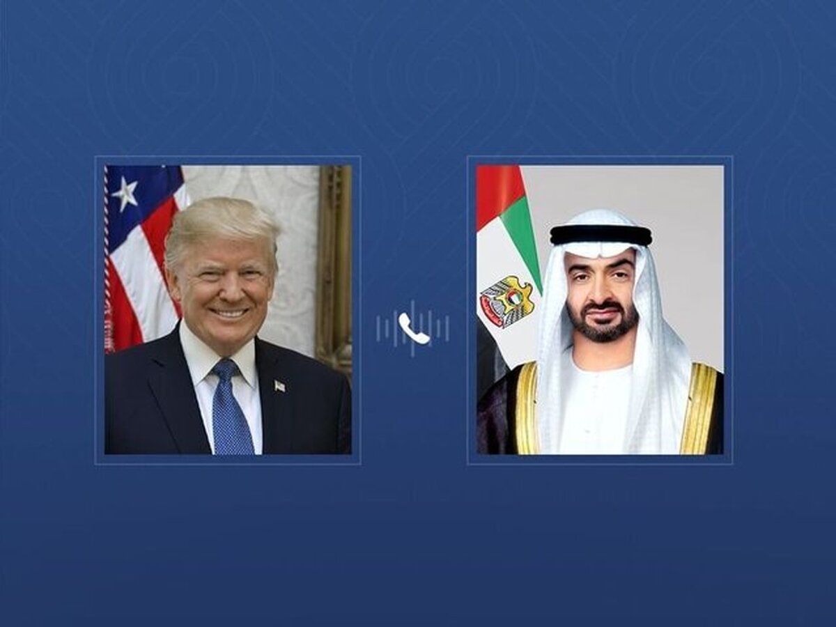 گفت‌وگوی تلفنی رئیس امارات با ترامپ درباره تحولات منطقه