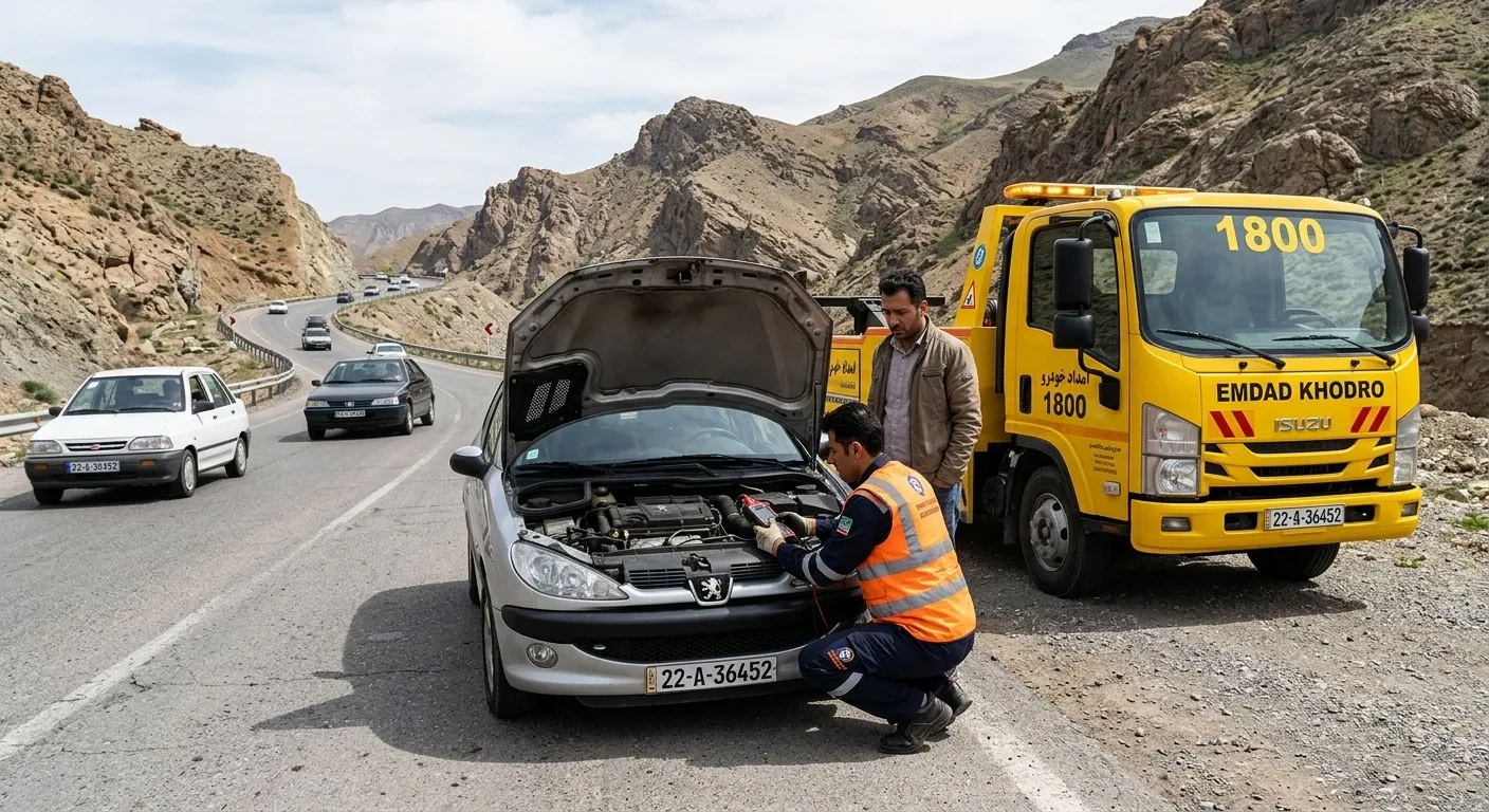 امداد خودرو زنجان؛ اعزام فوری مکانیک سیار و یدک کش شبانه روزی