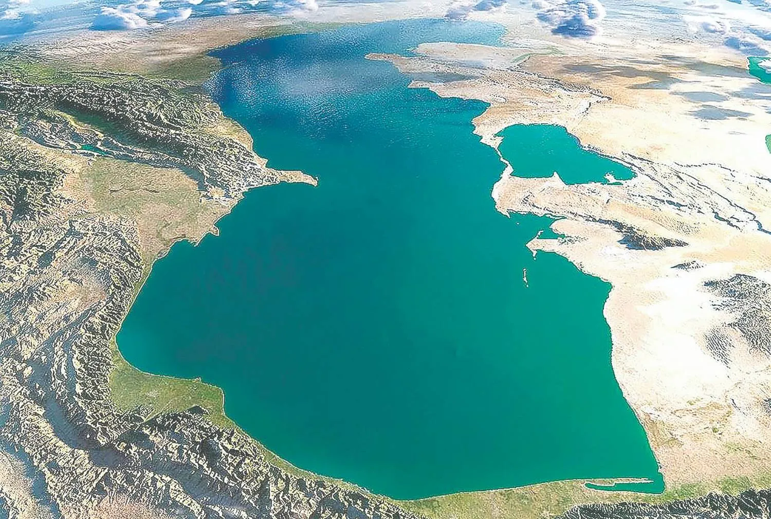 پسروی دریای کاسپین، پیشروی بحران بنادر