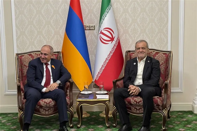 دیدار مسعود پزشکیان و نیکول پاشینیان