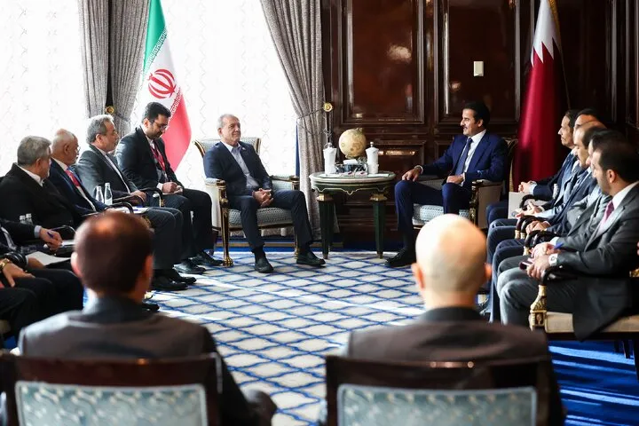 پزشکیان و امیر قطر